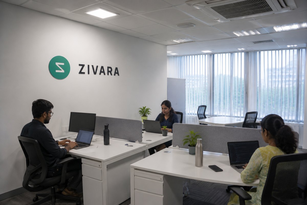 The ZIVARA team building software at the first-floor studio