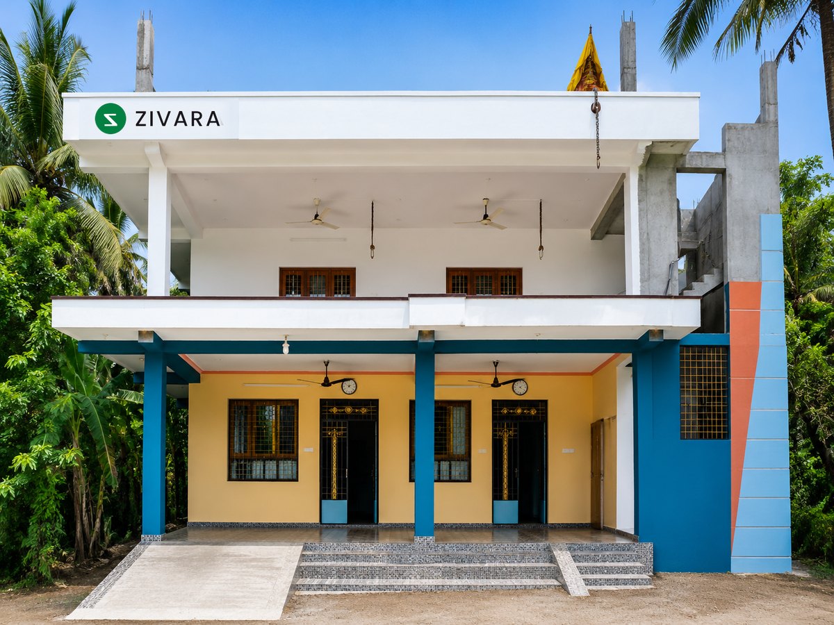 The ZIVARA headquarters building in Villupuram, with the second floor under construction